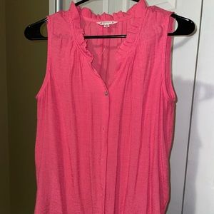 Bright pink Nanette sleeveless blouse - medium - like new